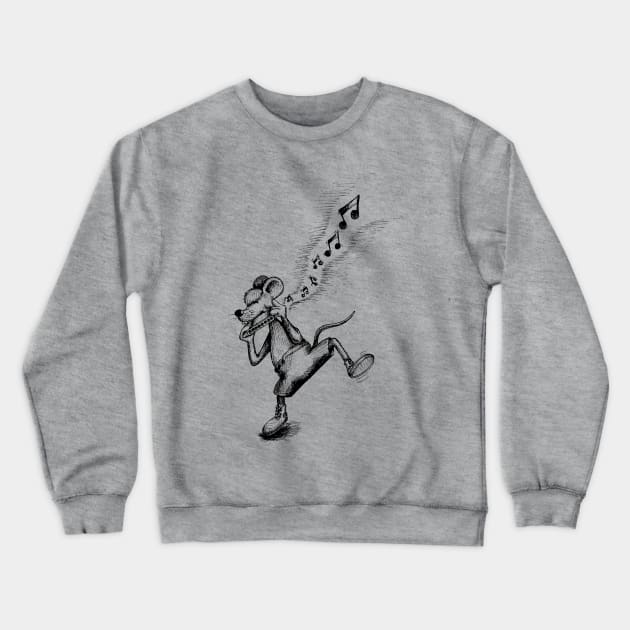 Mouse Blues Crewneck Sweatshirt by schlag.art